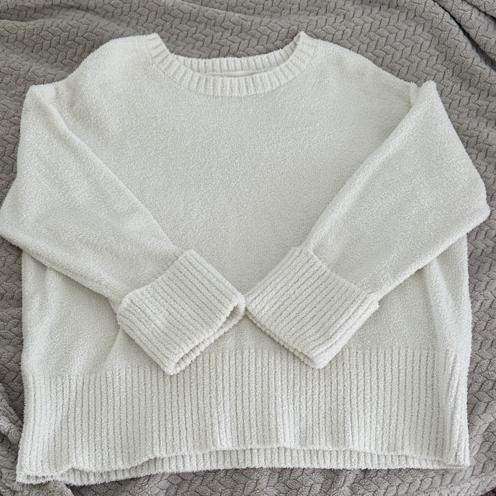White Fuzzy Sweater